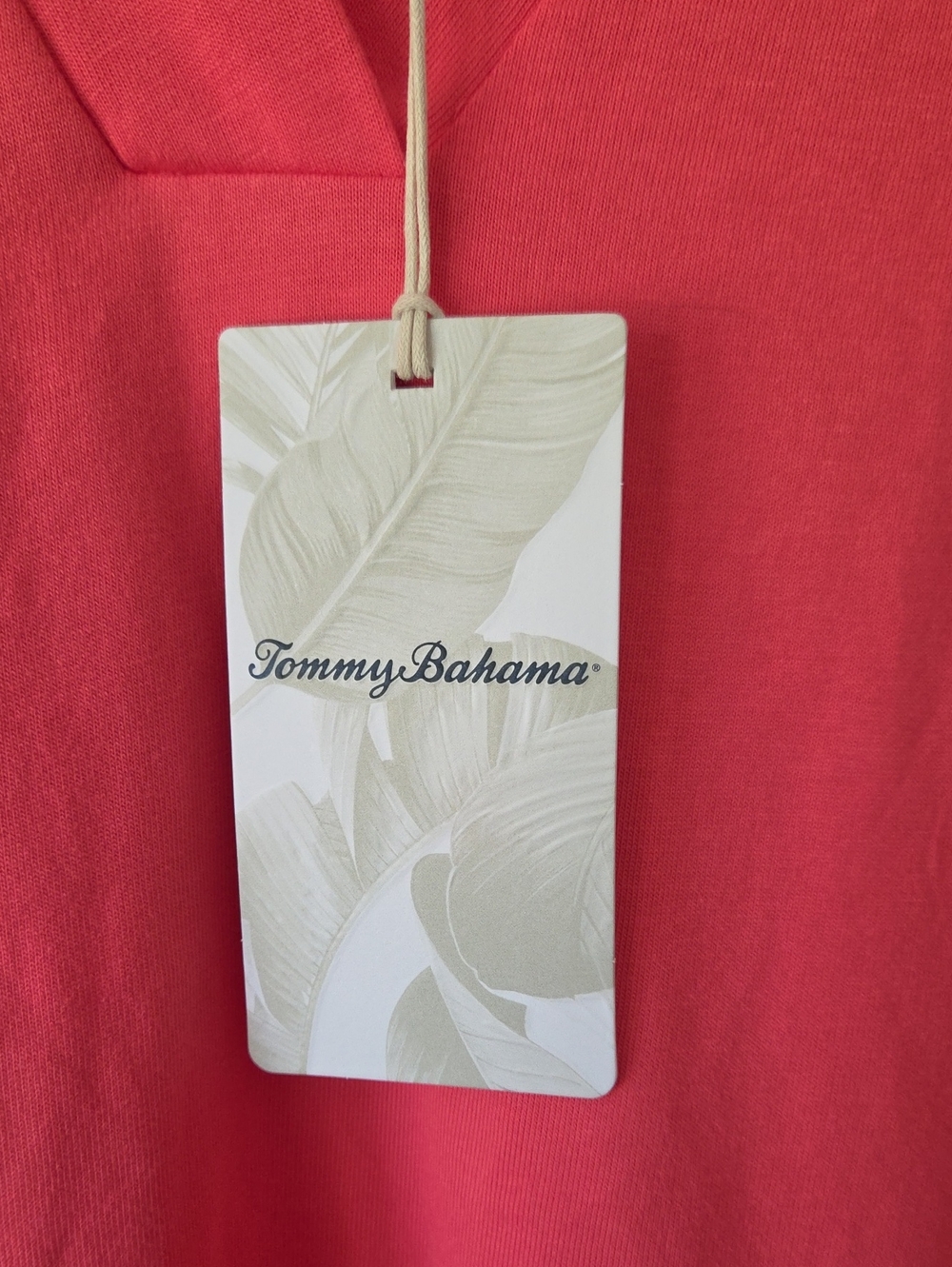 NWT Tommy Bahama Islandscape Jersey Midi Dress Melon Berry Size M - Picture 5 of 9